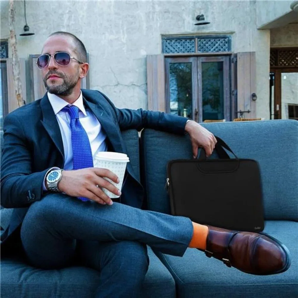 Laptop Sleeve Bag 15.6 Inch, Durable Traveling Briefcase Handle Bag & with